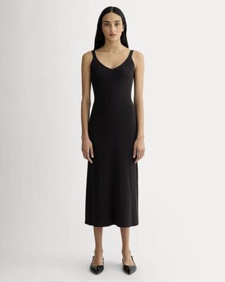 The Fine Knit Cami Dress | Black