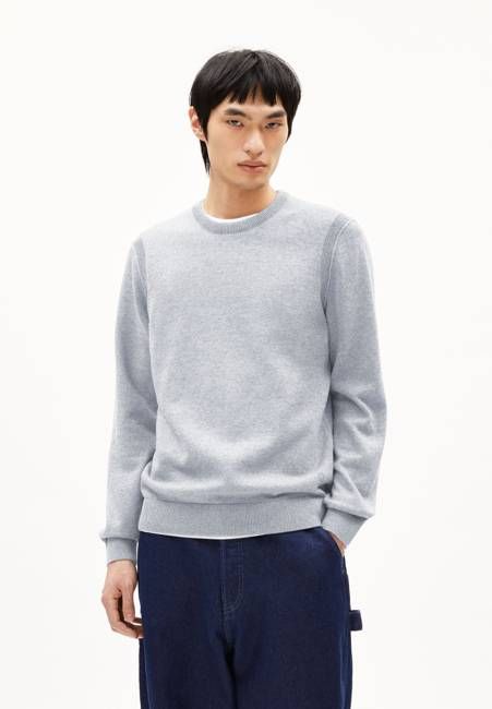 MIKITAA KNIT SWEATER | silver melange