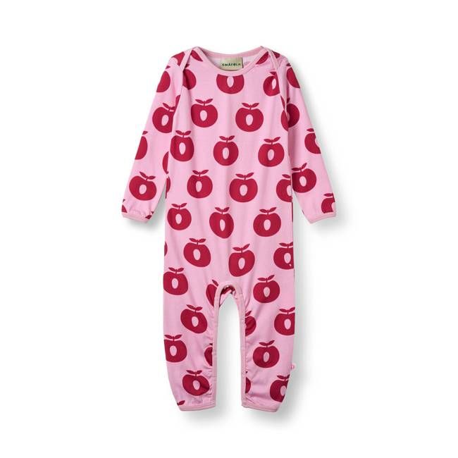 Ulm long-sleeved baby suit with apples