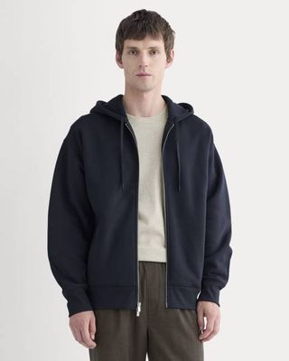 Luxe Fleece Full-Zip Hoodie | Deep Navy