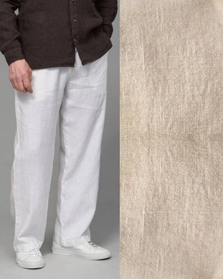 Men's Linen Trousers in Dune