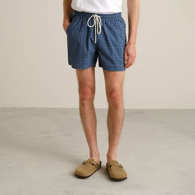 DEDICATED - Swim Shorts Birka Tile Medallion Estate Blue