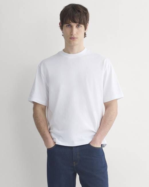 Archive Cotton Relaxed-Fit Crew | White