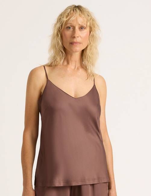 Vegan Silk Cami - Garnet