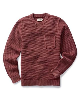 The Crawford Crew Sweater in Dried Cherry