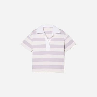 The Retro Jersey Polo | Pale Orchid / Canvas