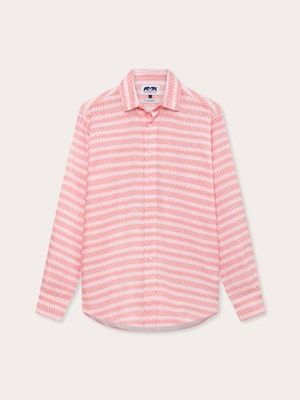 Men's Roseate Spoonbill Abaco Linen Shirt