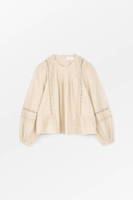 Leaf blouse - Antique beige