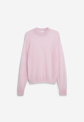STRICKPULLOVER AUS MOHAIRMISCHUNG | pink mist