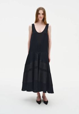 Contrast Panel Dress