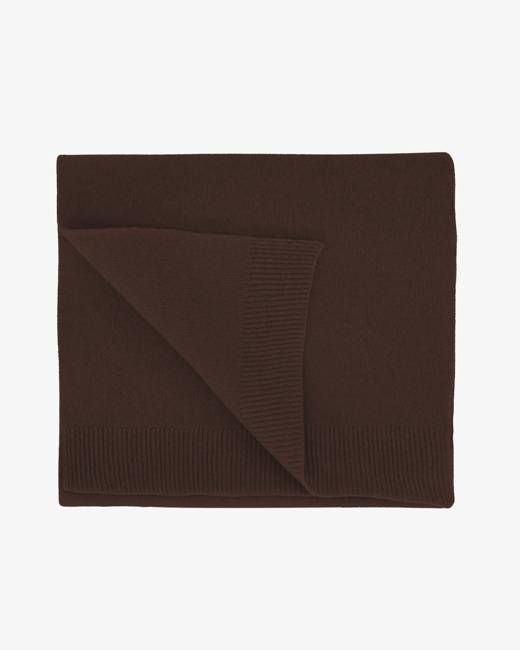 Merino Wool Scarf - Coffee Brown