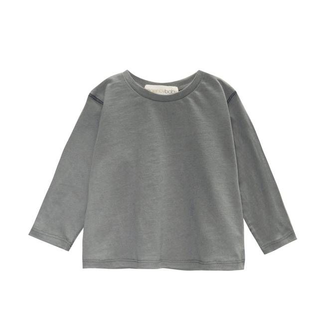 Long Sleeve Tee with Contrast Stitching