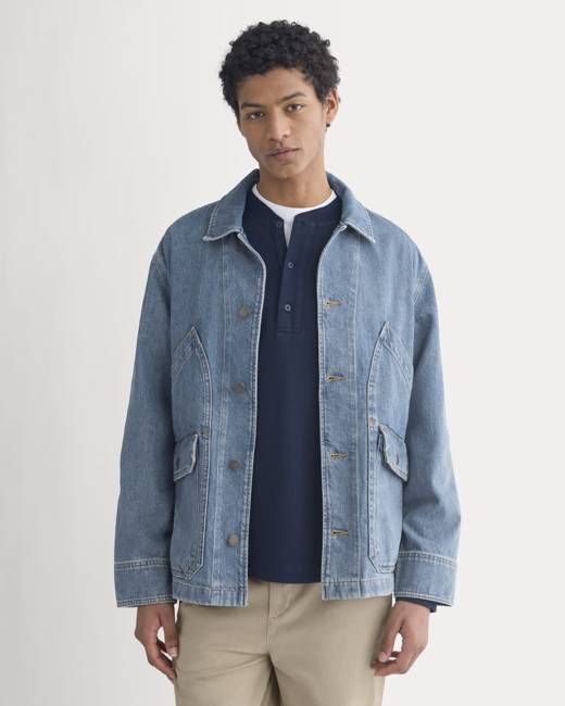 Relaxed Denim Barn Jacket | Robbins Indigo