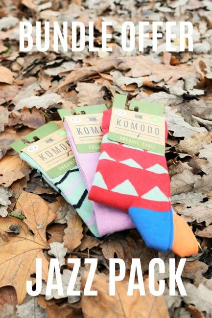 JAZZ Mens Triple Pack - GOTS Organic Cotton Socks