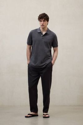 DARK GREY TEDAN POLO SHIRT