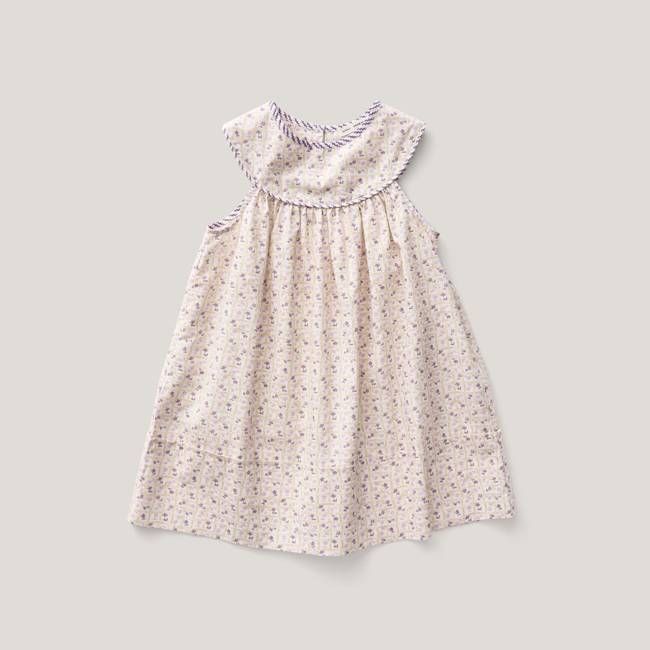 Delilah Dress, Flower Press Print, Soy
