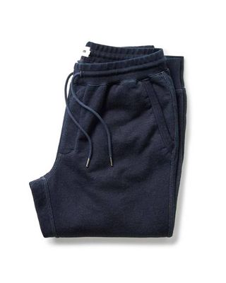The Sunset Pant in Rinsed Indigo Terry