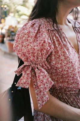 The Giselle Dress Petites | Mauve Pressed Petals