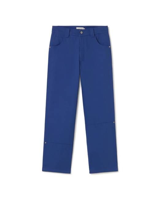 Blue straight Perle pants
