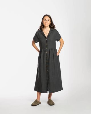 Collared Dress black