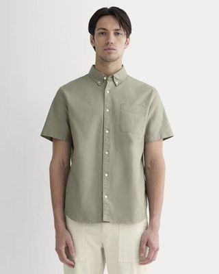 The Organic Short Sleeve Oxford Shirt | Sage Green