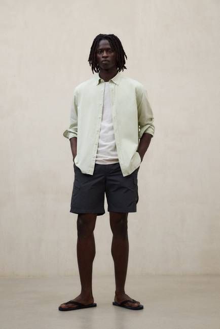 GREEN ANTEJO POPLIN SHIRT