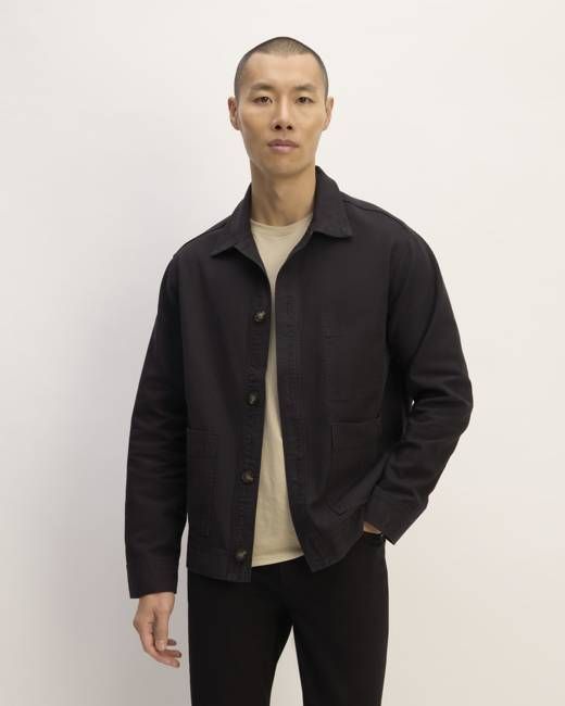 The Organic Cotton Chore Jacket | Black