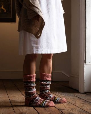Liv Fair Isle Knitted Socks