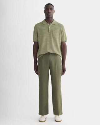 The Linen Pleated Trouser | Kalamata