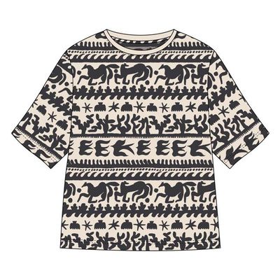 DEDICATED - T-shirt Vadstena Beach Gallop Egg White