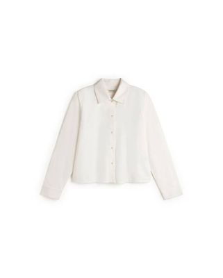 White poplin Duna blouse