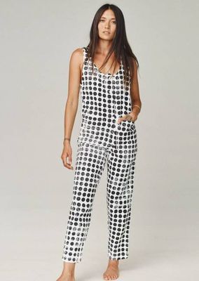 Polka Dot Button Front Jumper