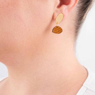 Blarak Sahirit Recycled Wood Earrings