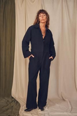 Black Organic Cotton Boiler Suit