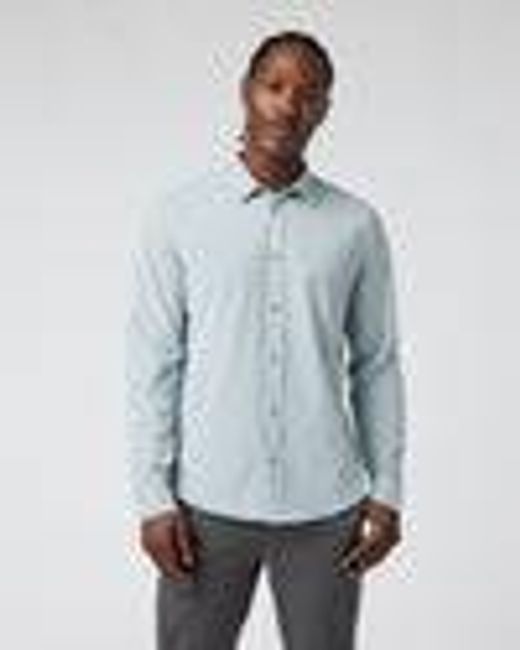 Long Sleeve Bridge Button Down | Men's Chalk Blue Shirt | Vuori