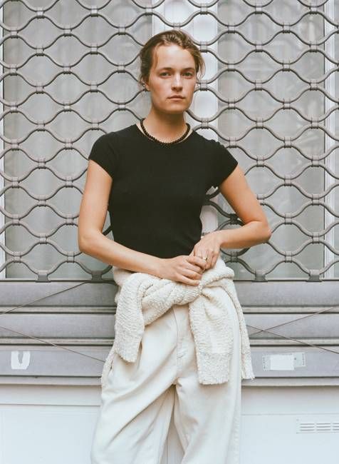 Lou Tee, Regen Silk Noil Jersey, Black