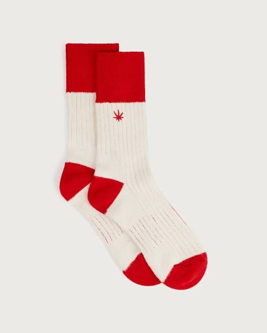 Red hemp Peu socks