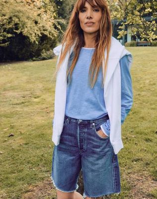 The LAYERED Tee//Lang - Blau