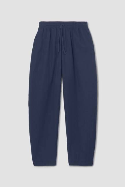 Cedar Organic Cotton Poplin Trouser in Midnight