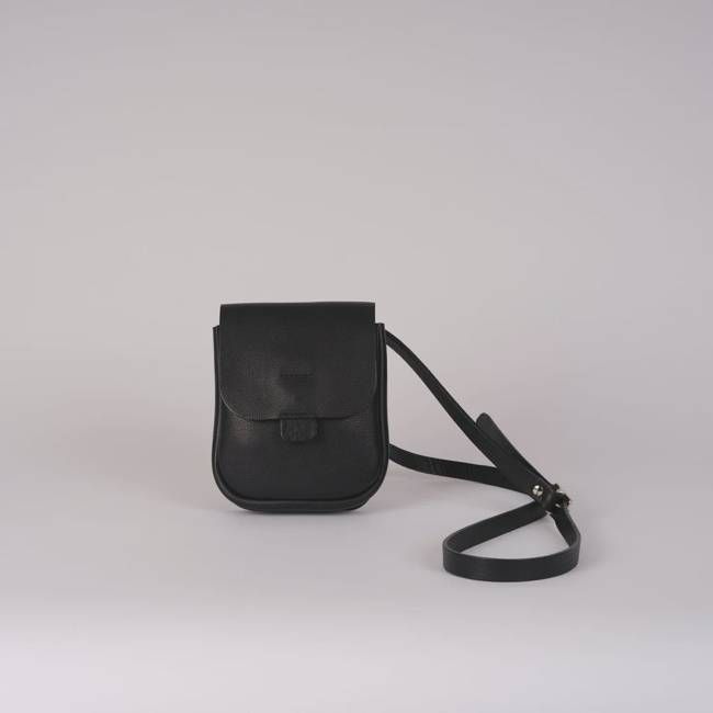 Kate Sheridan Black Half Orbed Tab Bag