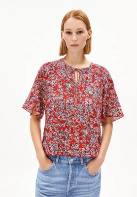 ANDRIKAA MOSAIC LINO| coral blush