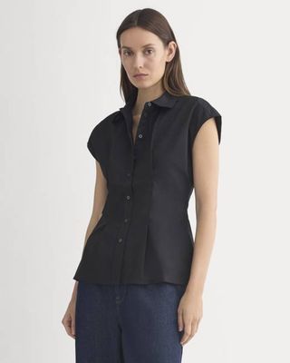 Muscle Shirt in Lightweight Cotton | Black