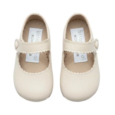 Britannical x Early Days - Emma Pre-Walker Baby Shoes - Ivory