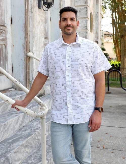 Bayou Cottage Organic Cotton Men's Button Down Shirt