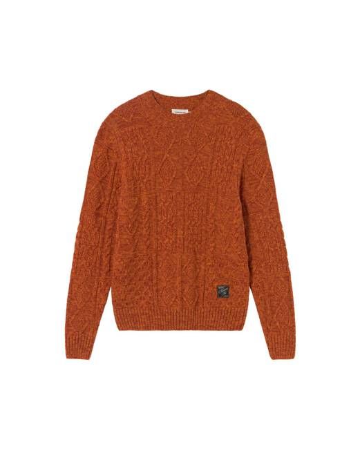 Thinking Mu Orange Wool Rasta Sweater