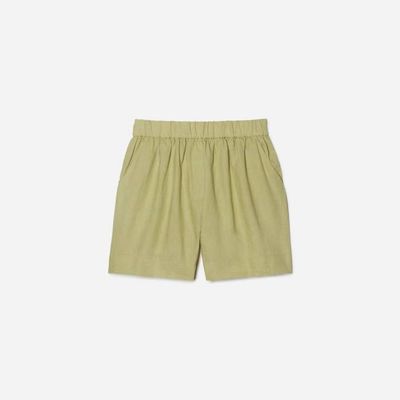 The Linen Boxer Short | Leek