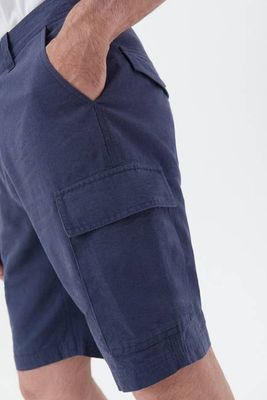 Men's Linen Adventure Cargo Shorts