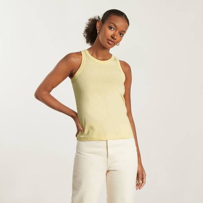 The Tank in Essential Cotton | Pastel Yellow