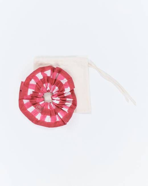 Scrunchie - Red Chunky Gingham