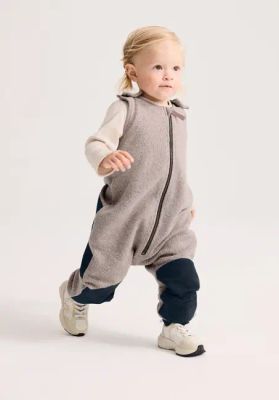 Fleece summer overall with softshell made from pure organic cotton